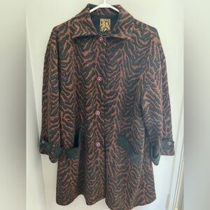 Lace by Nelly Anne Vintage Zebra Print Coat